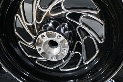 40900065 NEW OEM 2008-2017 HARLEY-DAVIDSON SOFTAIL FX  GLOSS BLACK TYPHOON REAR WHEEL
