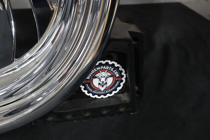 40884-08 NEW OEM 2008-2017 HARLEY-DAVIDSON SOFTAIL FX CHROME TYPHOON REAR WHEEL