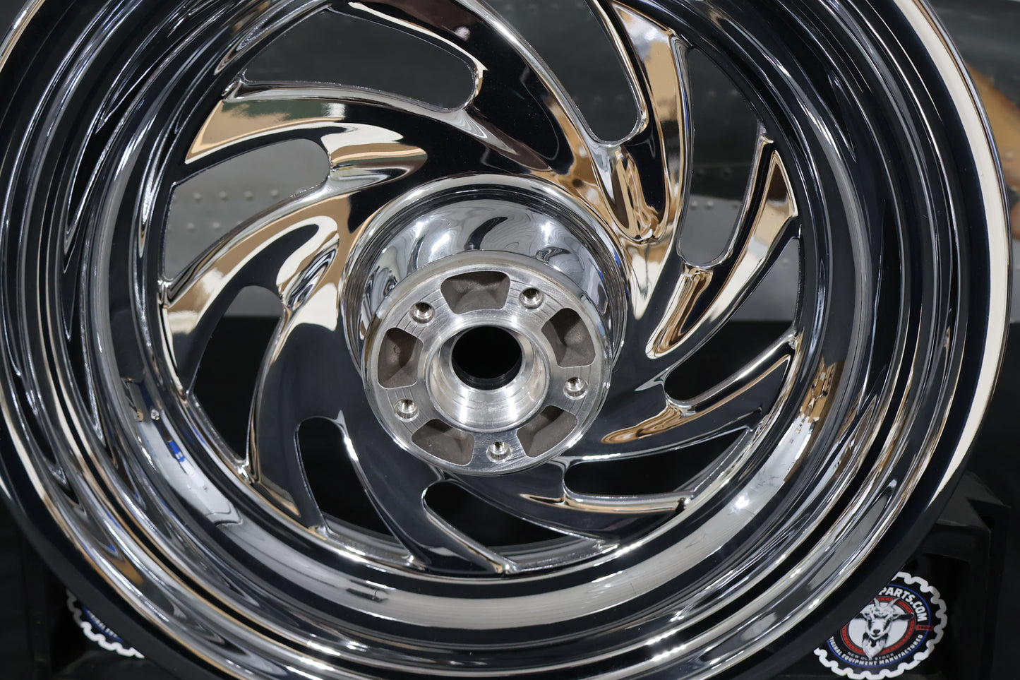 40884-08 NEW OEM 2008-2017 HARLEY-DAVIDSON SOFTAIL FX CHROME TYPHOON REAR WHEEL