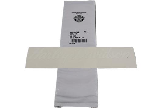 61571-74R NEW OEM HARLEYDAVIDSON XR750 XR-750 WHITE SCRIPT FUEL GAS TANK DECAL