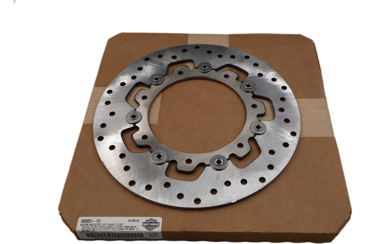 49000-10 NEW 2009-2023 HARLEY-DAVIDSON TOURING AGITATOR LEFT FRONT BRAKE ROTOR