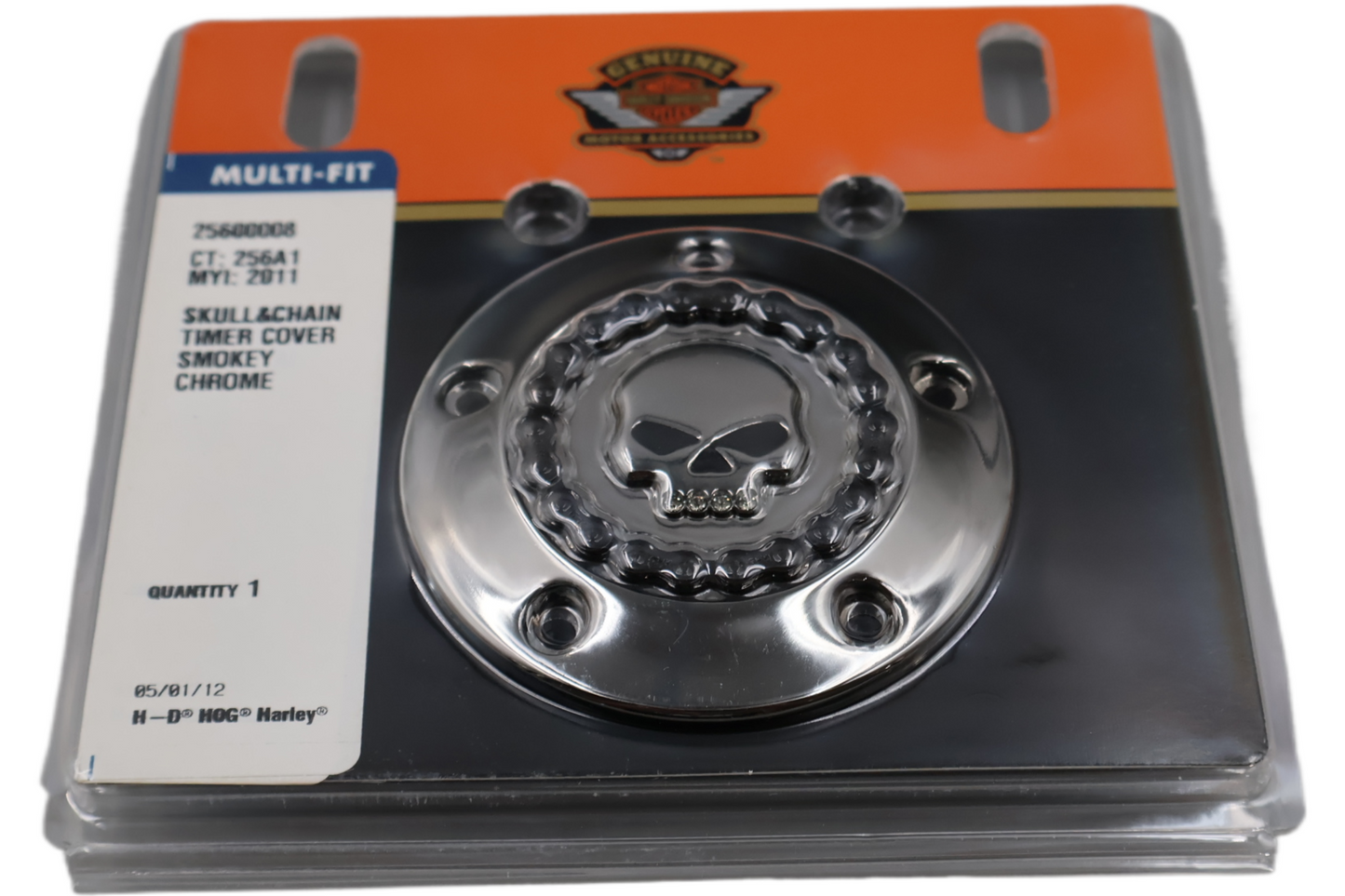 25600008 NEW OEM 1999-2017 HARLEY-DAVIDSON SKULL & CHAIN TIMER POINTS COVER