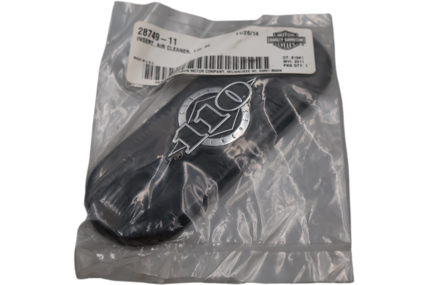28749-11 NEW OEM 2011 HARLEY-DAVIDSON FLSTSE2 CVO SOFTAIL CONVERTIBLE AIR CLEANER INSERT
