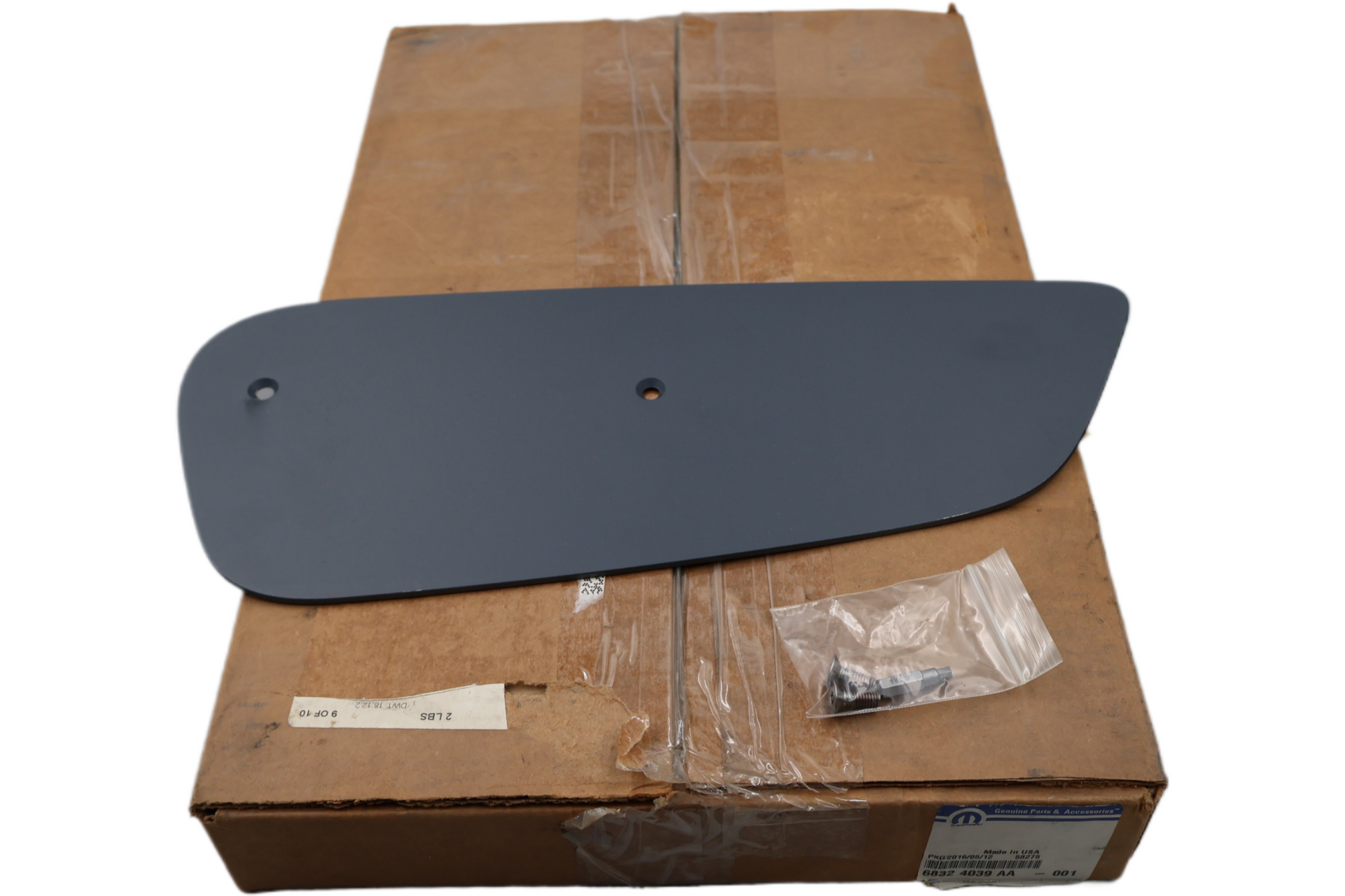 68324039AA NEW OEM 2016-2017 DODGE VIPER LEFT TAILGATE WING END PLATE KIT ACR GT