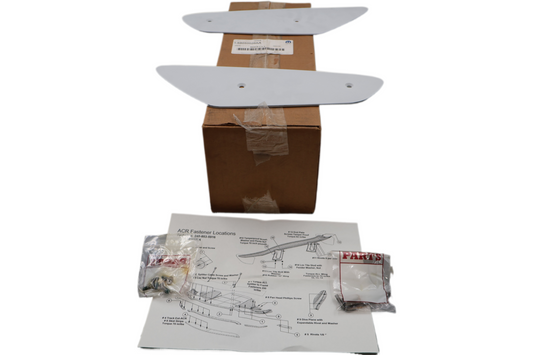 68050026AA NEW OEM 2008-2010 DODGE VIPER SRT-10 TAIL GATE WING END PLATE KIT