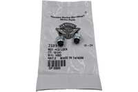 
              7887 NEW OEM HARLEY-DAVIDSON HEX NYLON CAP NUT 2-PACK 1/4"-20 X 7/16"
            