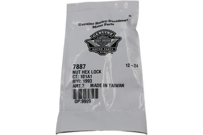 7887 NEW OEM HARLEY-DAVIDSON HEX NYLON CAP NUT 2-PACK 1/4"-20 X 7/16"