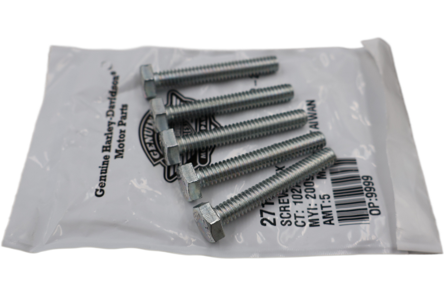 2718 NEW OEM HARLEY-DAVIDSON HEX CAP SCREW  1/4"-20 X 1-3/4" 5-PACK 2718