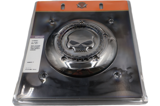 61400052 NEW OEM 2008-2017 HARLEY-DAVIDSON SOFTAIL SKULL AIR CLEANER COVER INERT