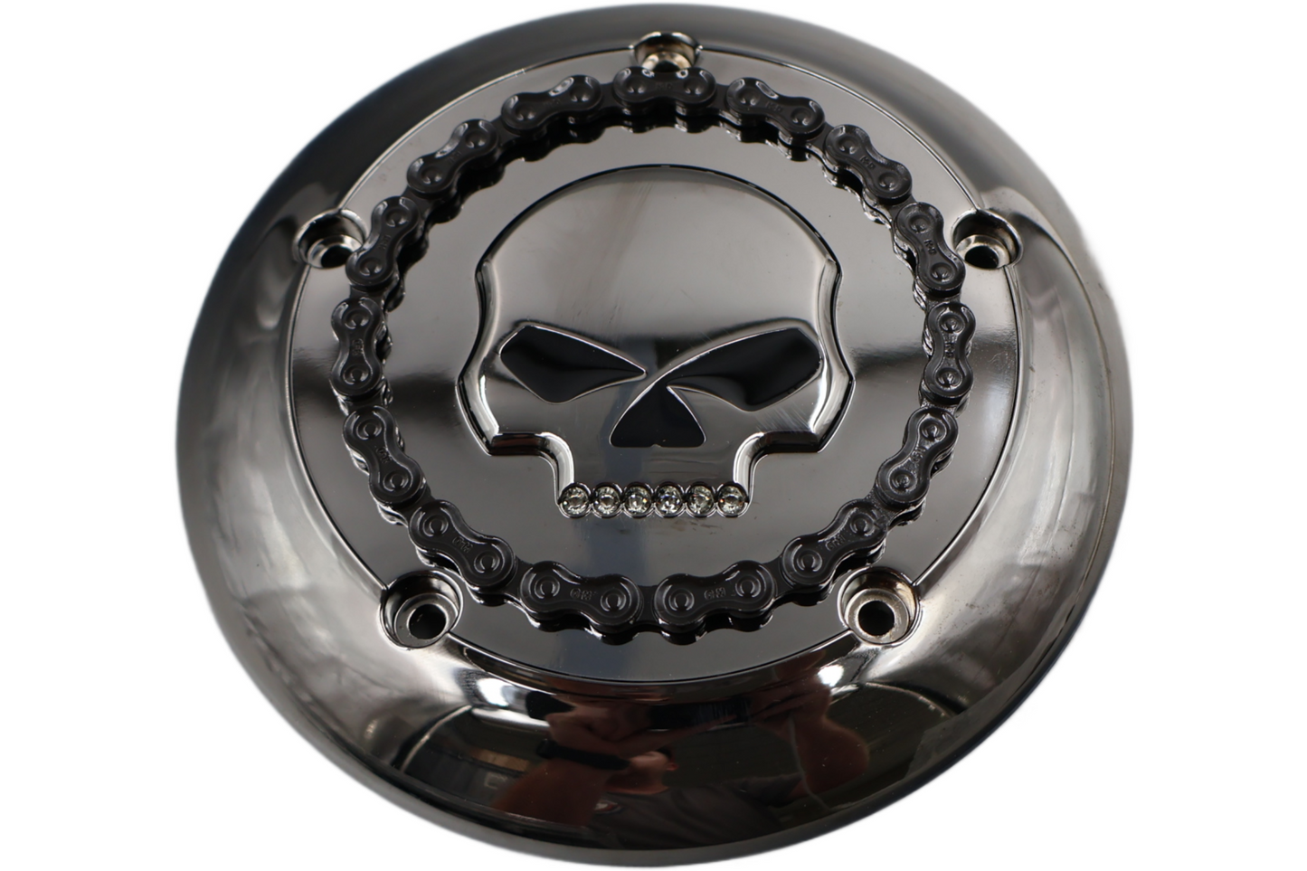 61400052 NEW OEM 2008-2017 HARLEY-DAVIDSON SOFTAIL SKULL AIR CLEANER COVER INERT