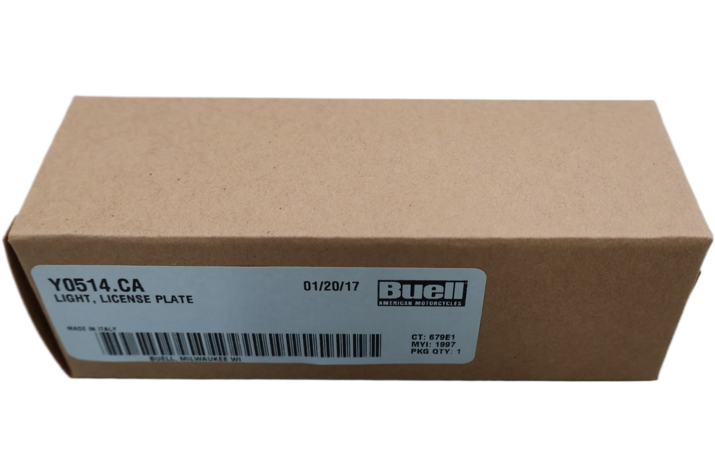 Y0514.CA NEW OEM 1998-2010 BUELL S1 X1 XB LICENSE PLATE LIGHT Y0514.CA