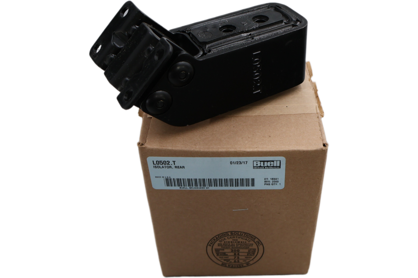 L0502.T NEW OEM 2000-2010 BUELL P3 BLAST REAR ISOLATOR ENGINE MOUNT