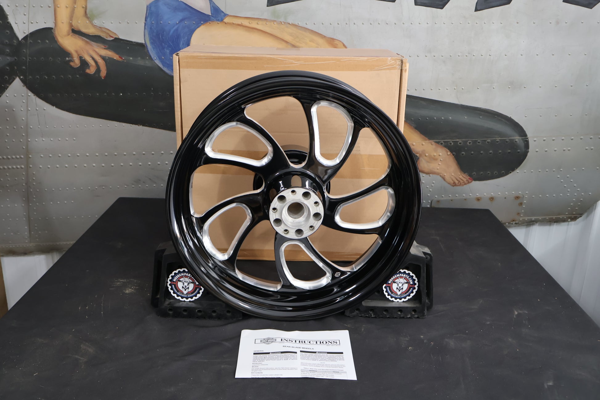 40900046 NEW OEM 2009-2025 HARLEY-DAVIDSON TOURING BLADE REAR WHEEL 18"x5"