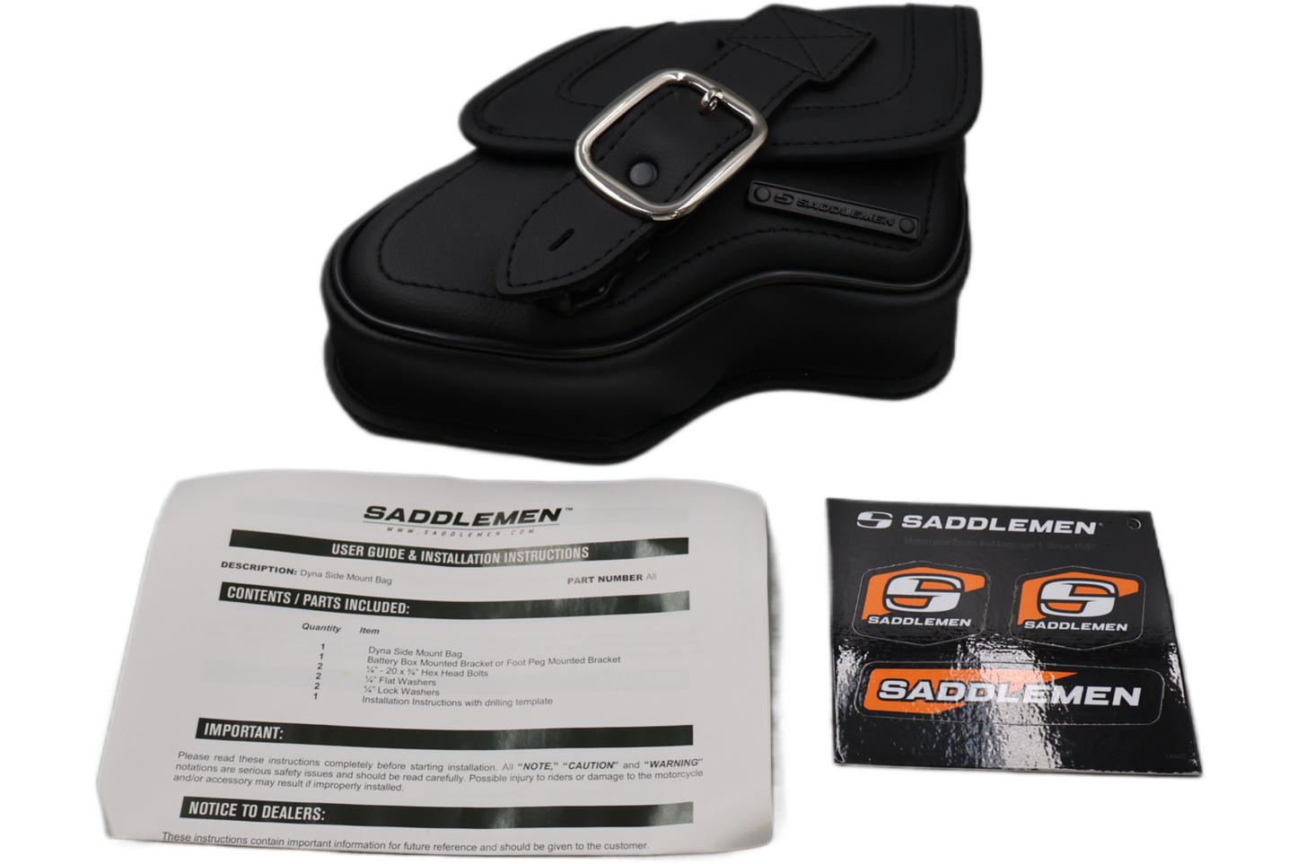 3501-1428 NEW SADDLEMEN BATTERY BOX BAG FITS 2006-2017 HARLEY-DAVIDSON FXD DYNA