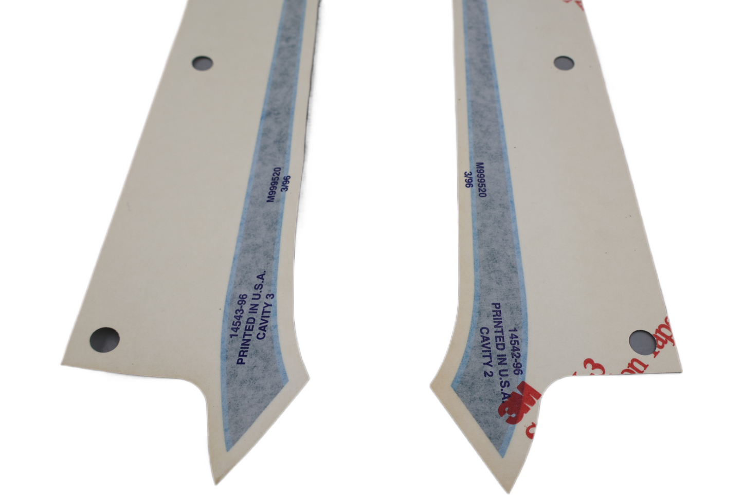 14543-96 14542-96 NEW OEM 1996 HARLEY-DAVIDSON FXSTSB SPRINGER BAD BOY BLUE REAR FENDER DECALS PAIR