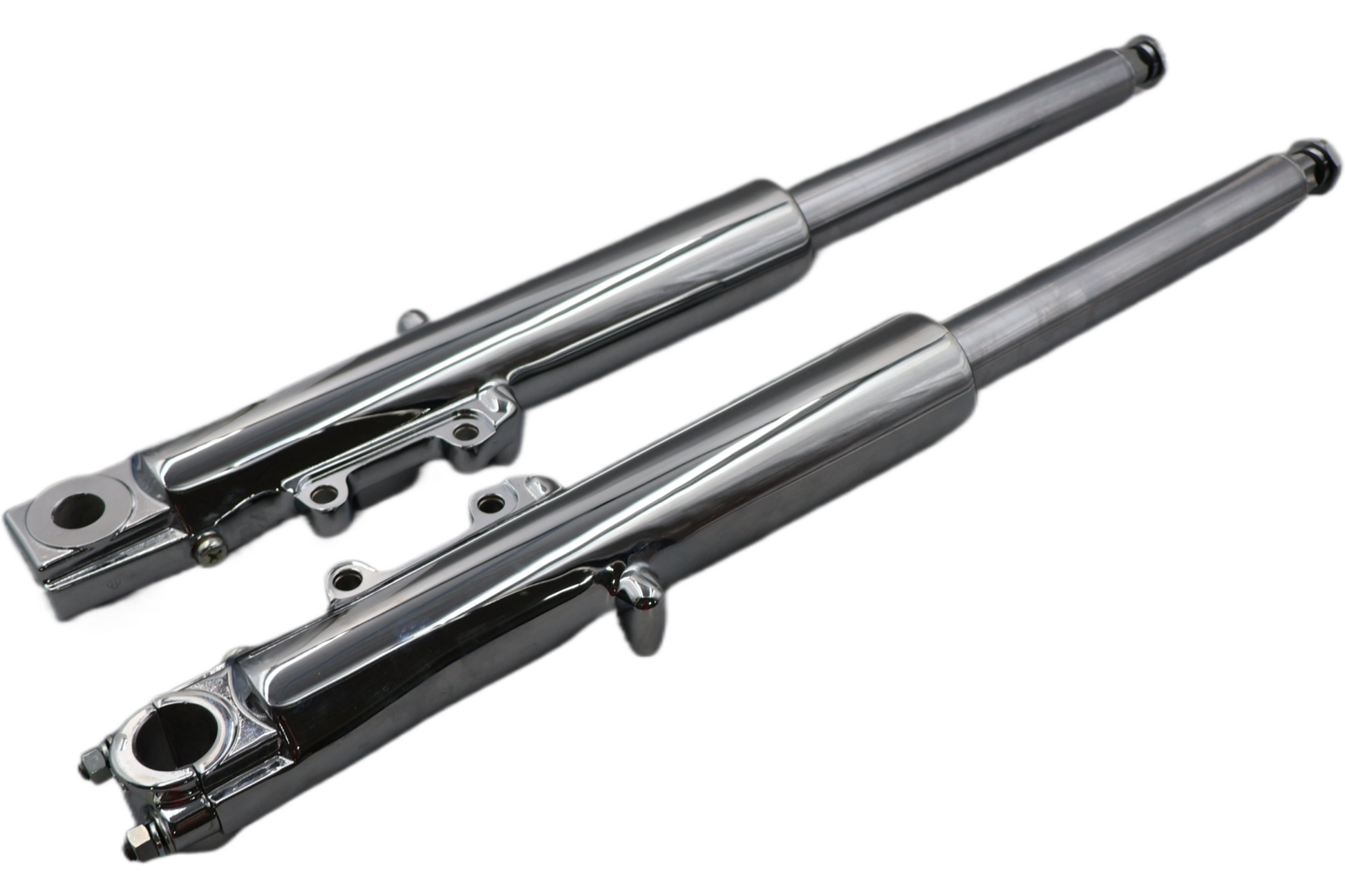 48789-09 48790-09 NEW OEM 2009-2013 HARLEY-DAVIDSON TOURING CVO CHROME FRONT END FORKS