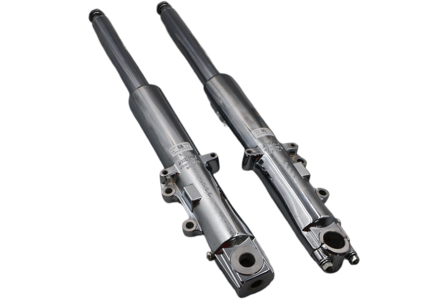48789-09 48790-09 NEW OEM 2009-2013 HARLEY-DAVIDSON TOURING CVO CHROME FRONT END FORKS