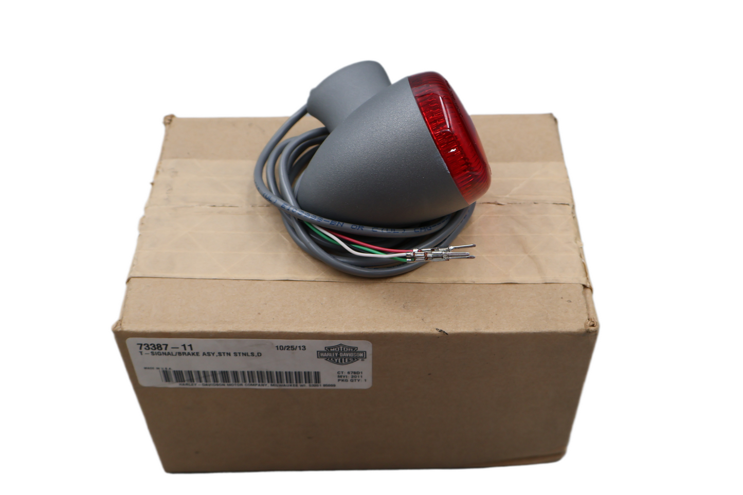 73387-11 NEW OEM 2008-2011 HARLEY-DAVIDSON FXCW SOFTAIL ROCKER TURN SIGNAL BRAKE LIGHT