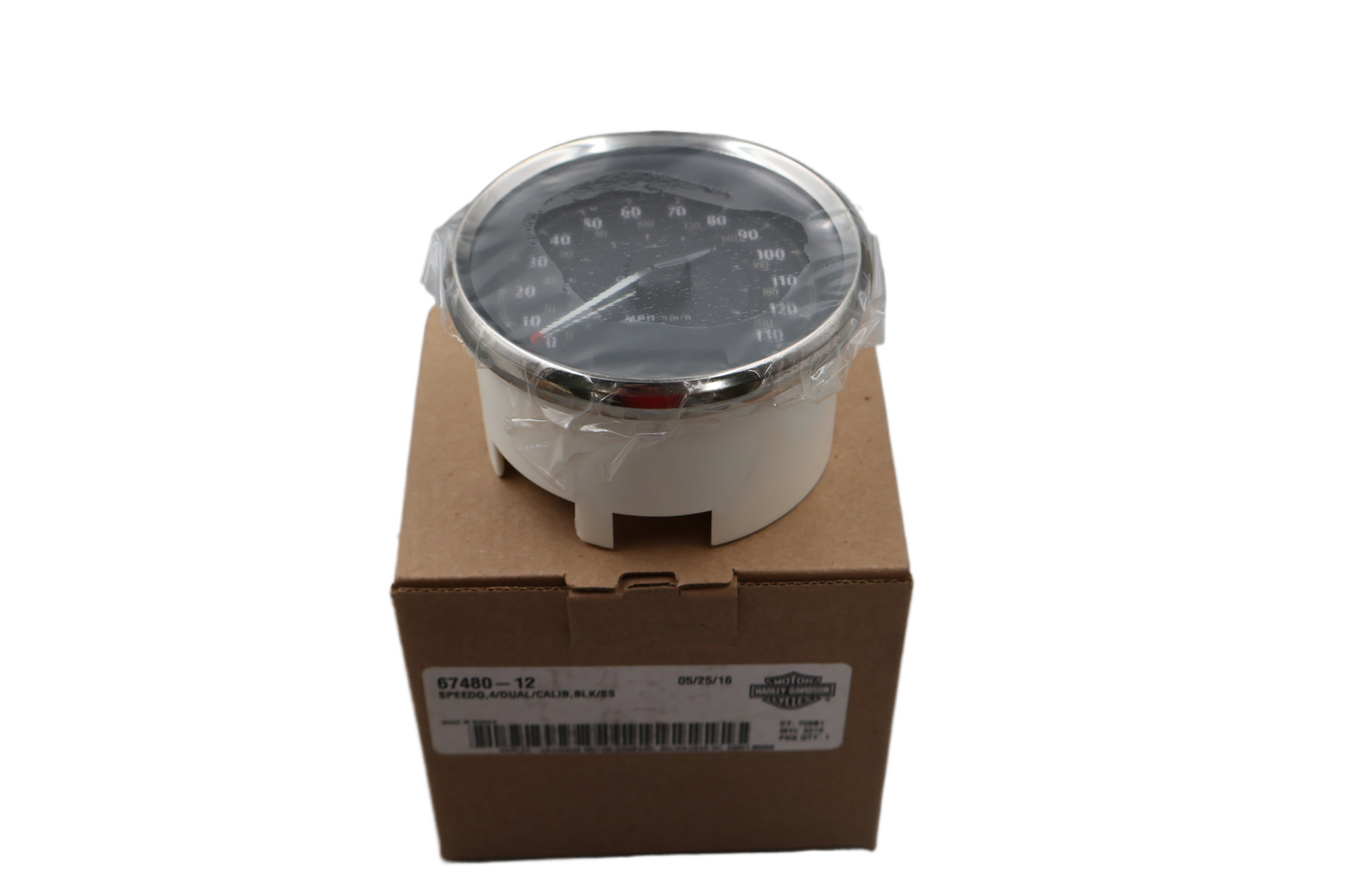 67480-12 NEW OEM 2012-2017 HARLEY-DAVIDSON FXD DYNA 4" SPEEDOMETER 67480-12