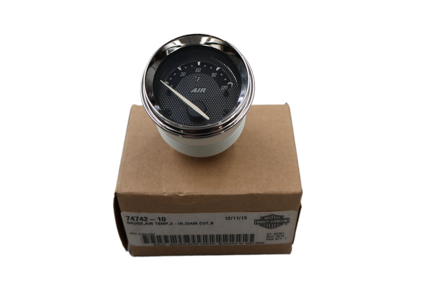74742-10 NEW OEM 2004-2013 HARLEY-DAVIDSON TOURING AIR TEMP GAUGE DIAMOND CUT