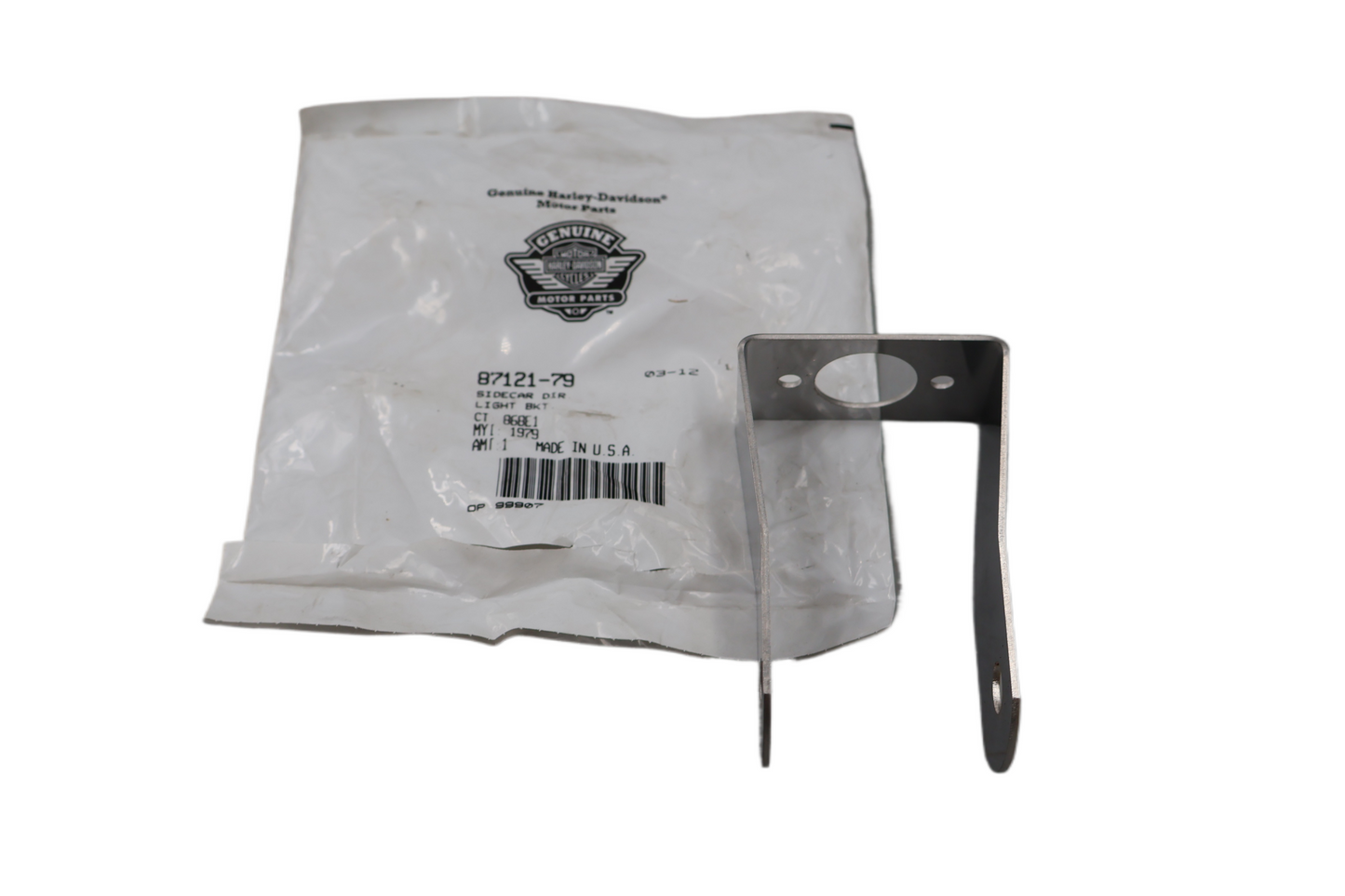 87121-79 NEW OEM 1979-2011 HARLEY-DAVIDSON SIDECAR DIRECTIONAL LIGHT BRACKET