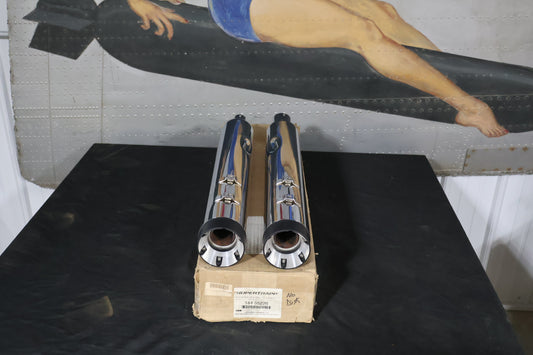 144-65226 NEW SUPERTRAPP 4" STOUT MUFFLERS FITS 2017-2025 HARLEY-DAVIDSON TOURIN