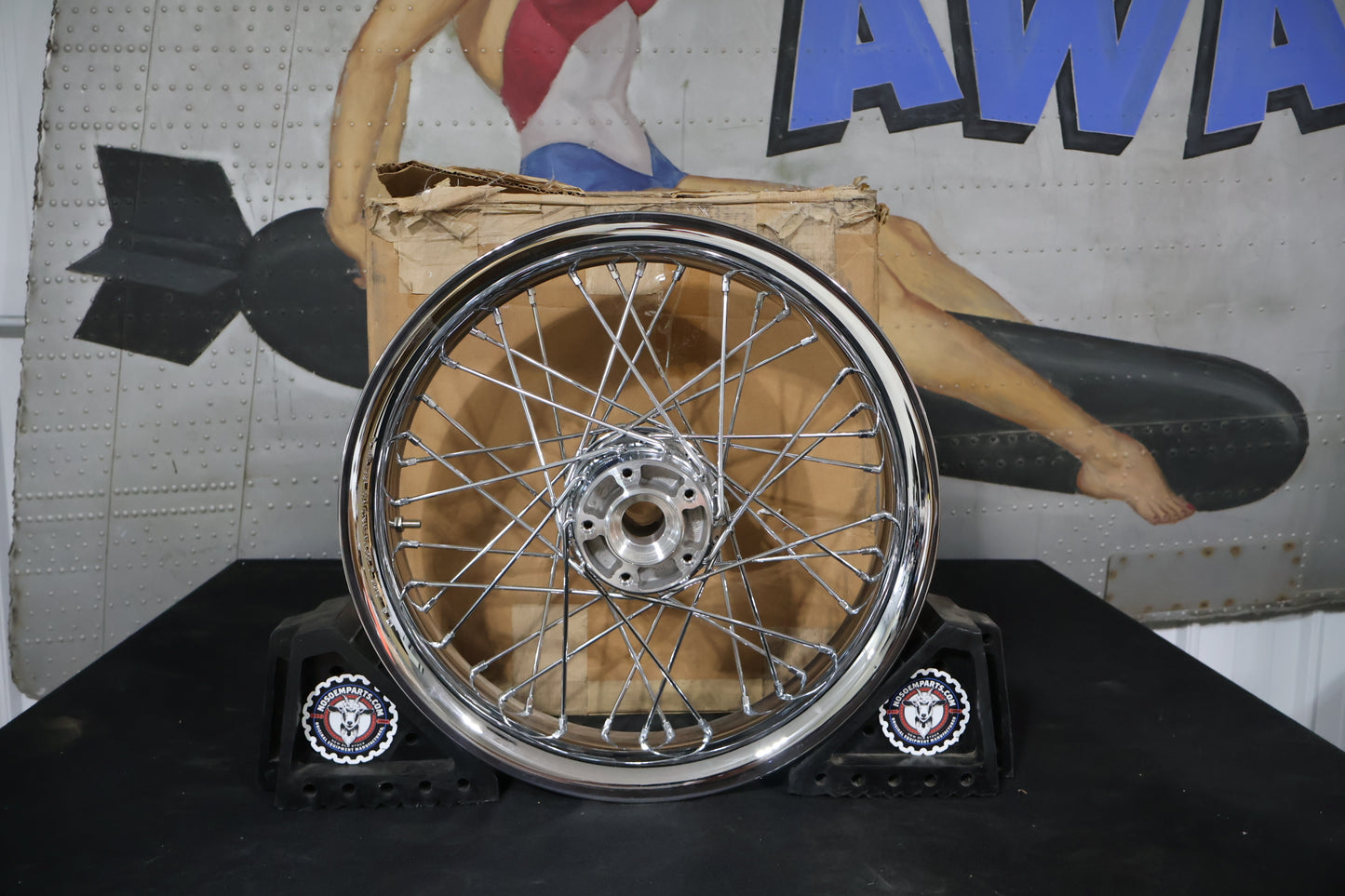 44589-11 NEW OEM 2009-2023 HARLEY-DAVIDSON TOURING SMOOTH CHROME FRONT WHEEL