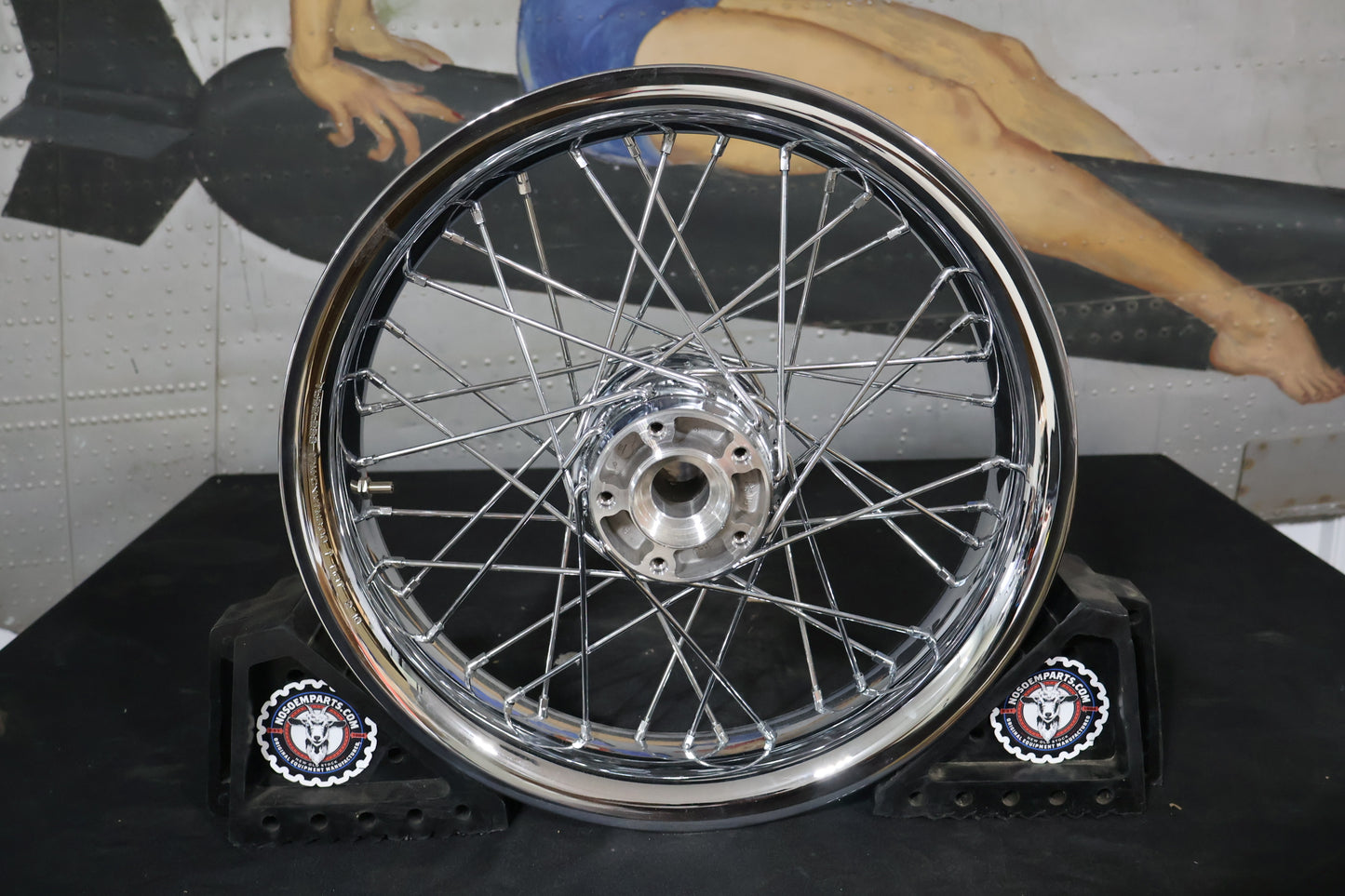 44589-11 NEW OEM 2009-2023 HARLEY-DAVIDSON TOURING SMOOTH CHROME FRONT WHEEL