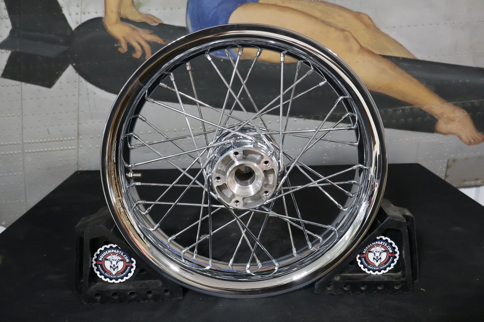 44589-11 NEW OEM 2009-2023 HARLEY-DAVIDSON TOURING SMOOTH CHROME FRONT WHEEL