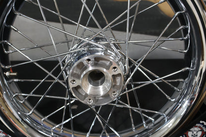 44589-11 NEW OEM 2009-2023 HARLEY-DAVIDSON TOURING SMOOTH CHROME FRONT WHEEL