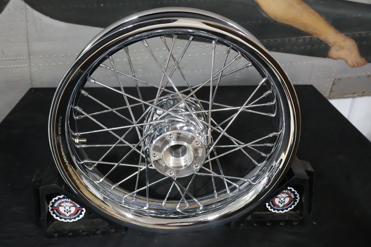 44589-11 NEW OEM 2009-2023 HARLEY-DAVIDSON TOURING SMOOTH CHROME FRONT WHEEL