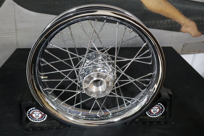 44589-11 NEW OEM 2009-2023 HARLEY-DAVIDSON TOURING SMOOTH CHROME FRONT WHEEL