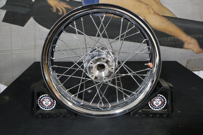 44589-11 NEW OEM 2009-2023 HARLEY-DAVIDSON TOURING SMOOTH CHROME FRONT WHEEL