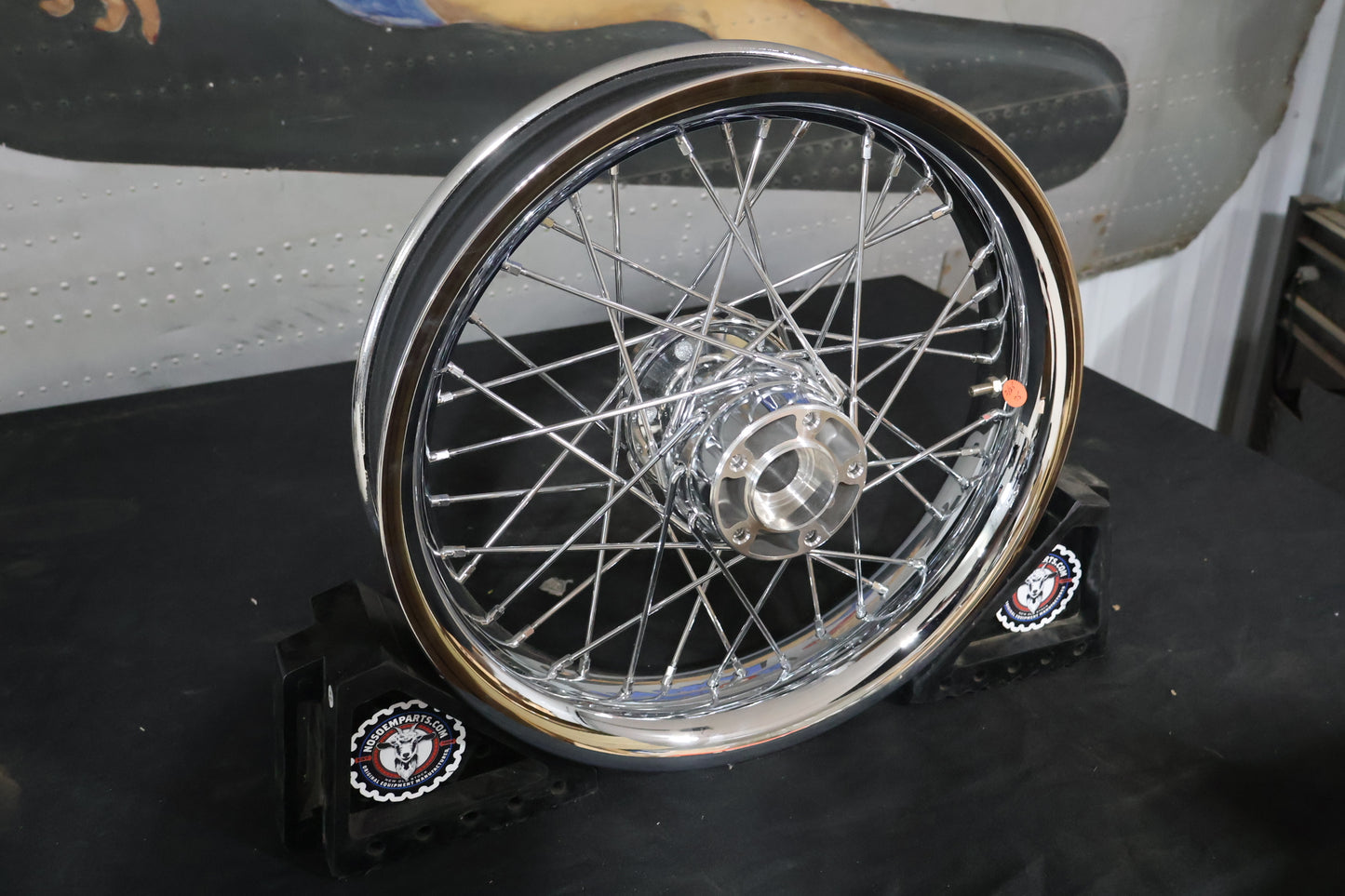 44589-11 NEW OEM 2009-2023 HARLEY-DAVIDSON TOURING SMOOTH CHROME FRONT WHEEL