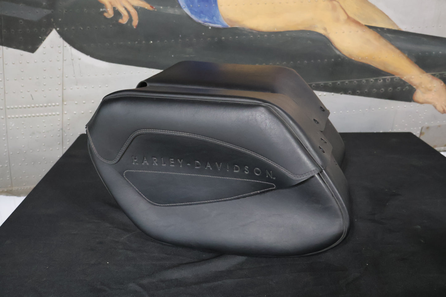 2002-2005 HARLEY DYNA FXD FXDX RIGID MOUNT SADDLEBAGS | OEM TAKE OFF #90564-02