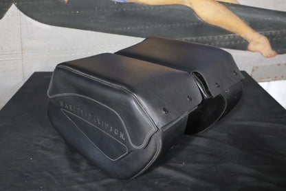 2002-2005 HARLEY DYNA FXD FXDX RIGID MOUNT SADDLEBAGS | OEM TAKE OFF #90564-02