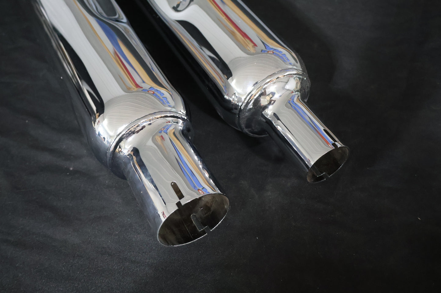 140-65226 NEW SUPERTRAPP 4" STOUT CHROME MUFFLERS FITS 2017-2025 HARLEY TOURING