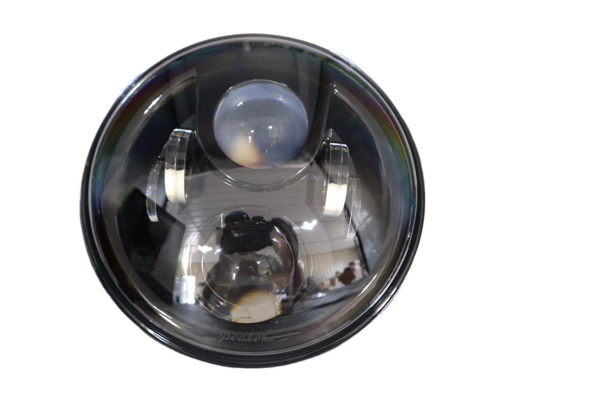 J.W. SPEAKER 8700 EVOLUTION 2 7" LED HEADLIGHT BLACK HARLEY | NEW | 2001-1104