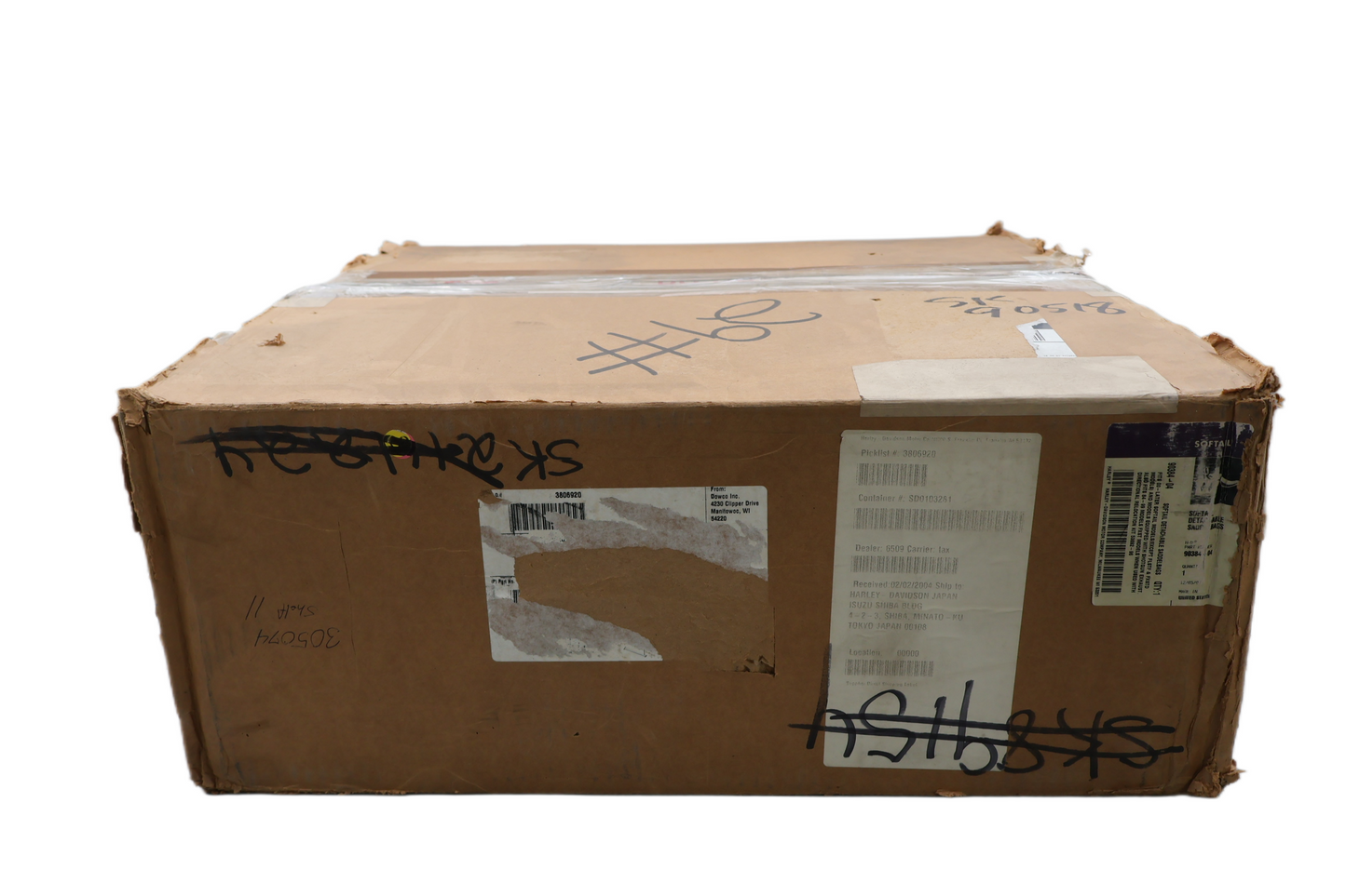 90384-04 NEW OEM 1984-2014 HARLEY-DAVIDSON SOFTAIL FL FX DETACHABLE SADDLEBAGS