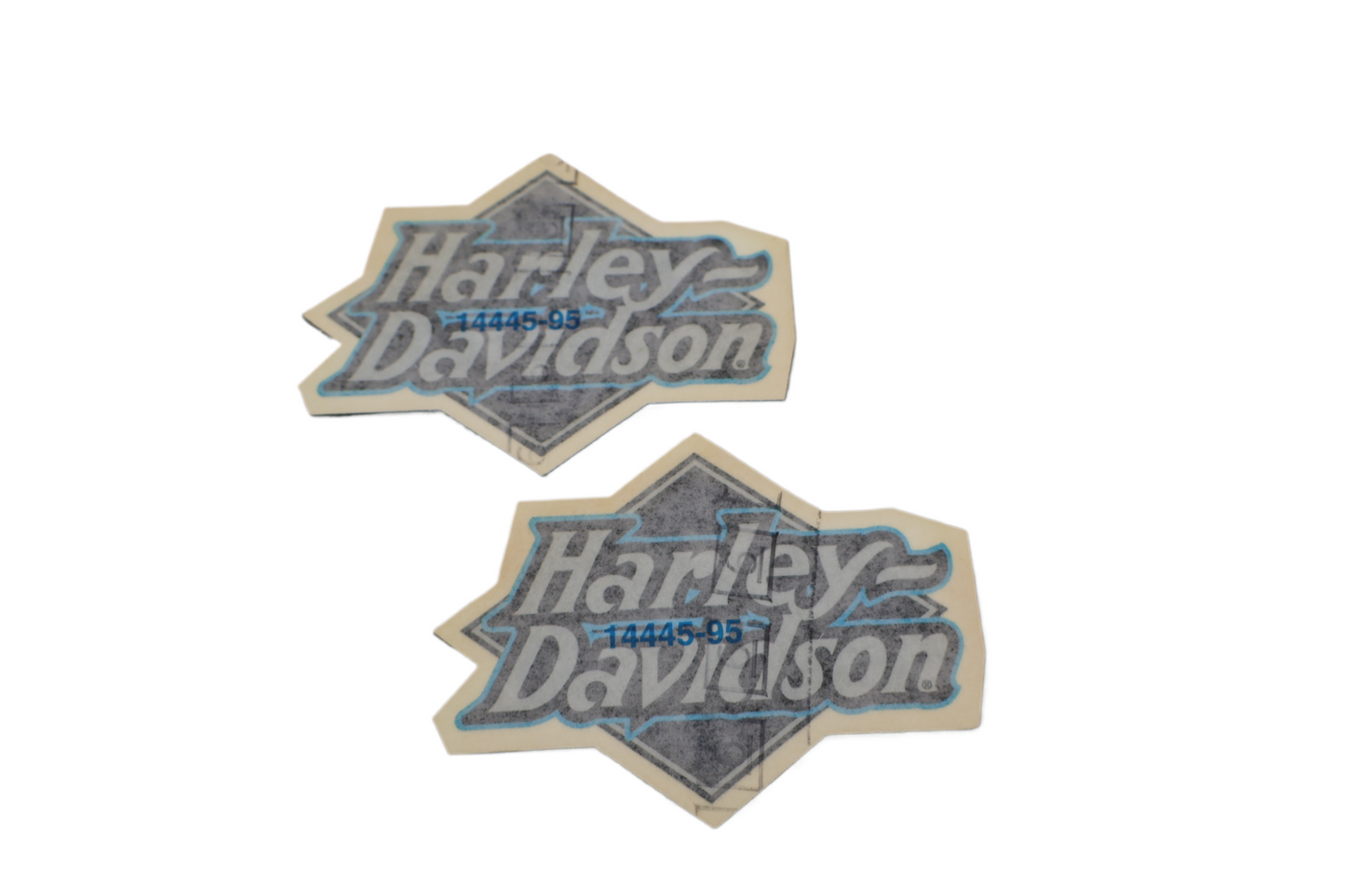 14445-95 NEW OEM HARLEY-DAVIDSON SPORTSTER DYNA TOURING SOFTAIL GAS TANK DECALS PAIR 14445-95