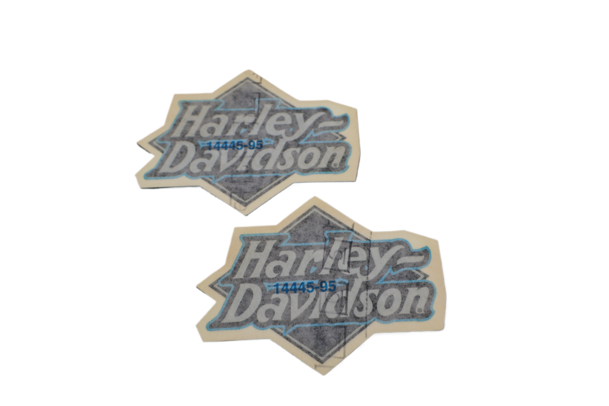 14445-95 NEW OEM HARLEY-DAVIDSON SPORTSTER DYNA TOURING SOFTAIL GAS TANK DECALS PAIR 14445-95