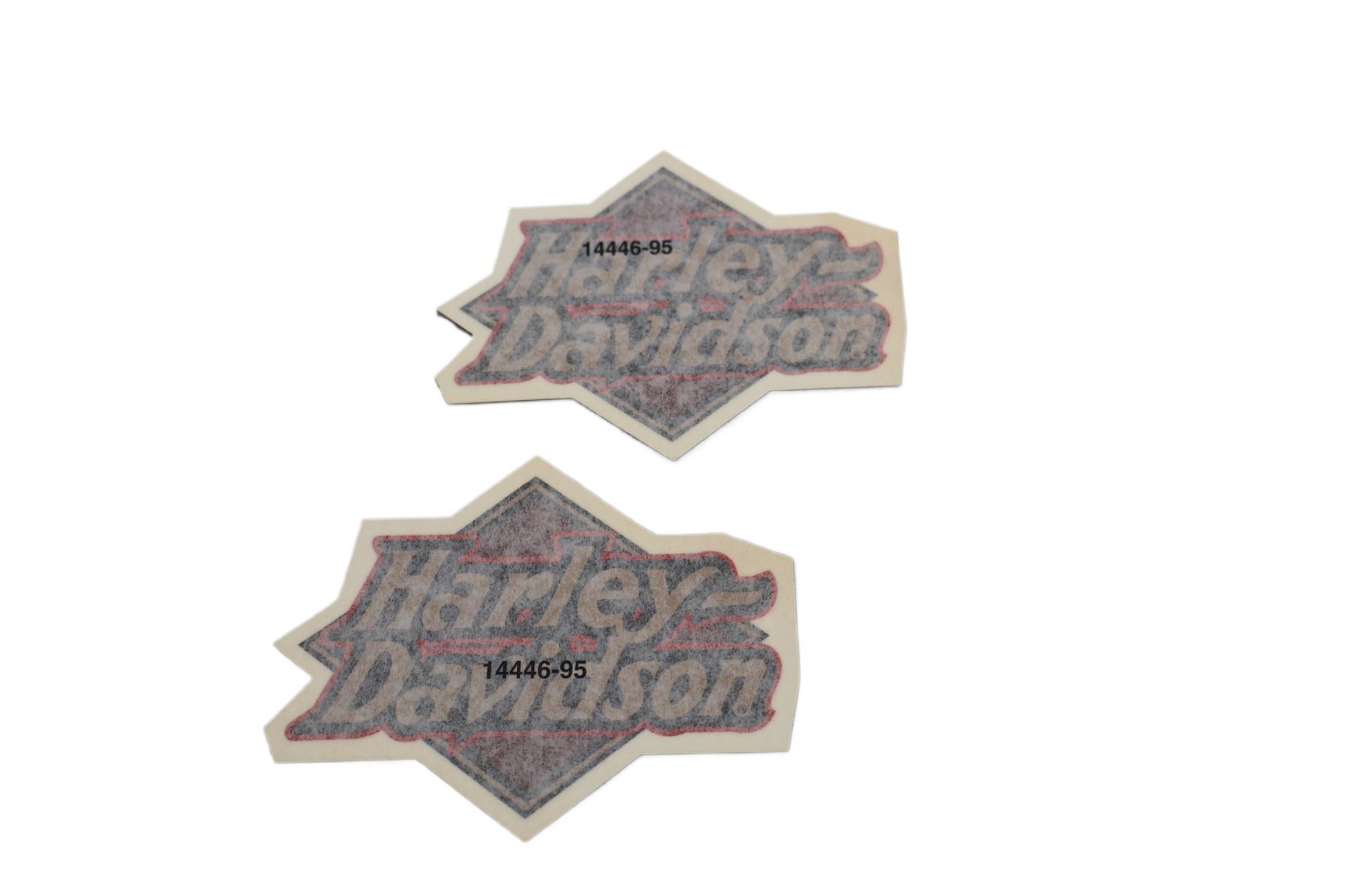 14446-95 NEW OEM HARLEY-DAVIDSON SPORTSTER DYNA TOURING SOFTAIL GAS TANK DECALS PAIR
