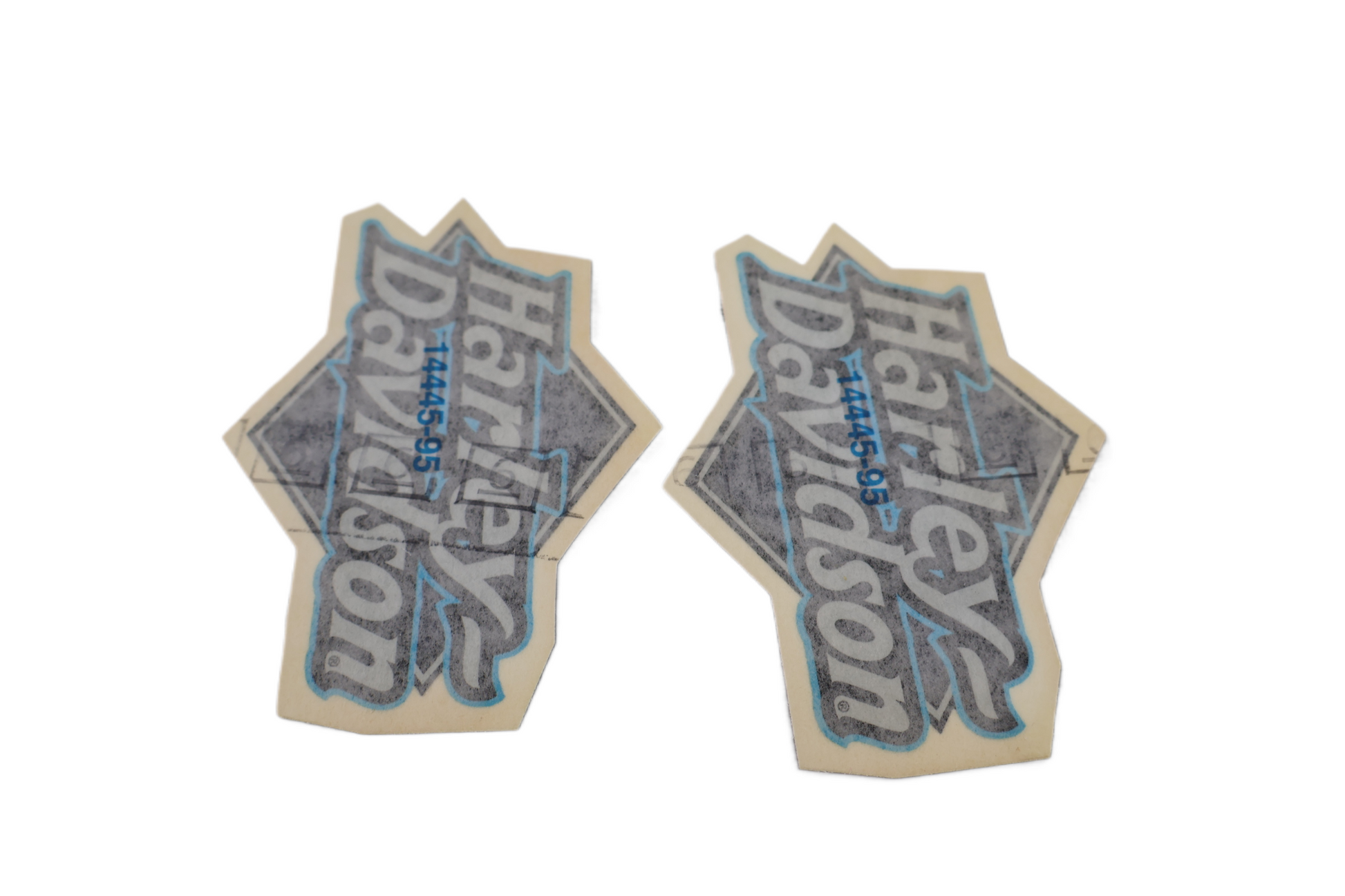 14445-95 NEW OEM HARLEY-DAVIDSON SPORTSTER DYNA TOURING SOFTAIL GAS TANK DECALS PAIR 14445-95