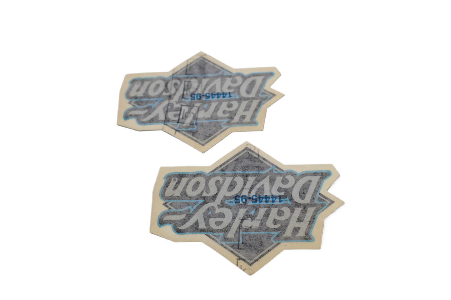 14445-95 NEW OEM HARLEY-DAVIDSON SPORTSTER DYNA TOURING SOFTAIL GAS TANK DECALS PAIR 14445-95