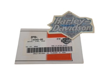 14445-95 NEW OEM HARLEY SPORTSTER DYNA TOURING SOFTAIL GAS TANK DECAL