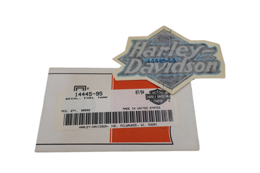 14445-95 NEW OEM HARLEY SPORTSTER DYNA TOURING SOFTAIL GAS TANK DECAL