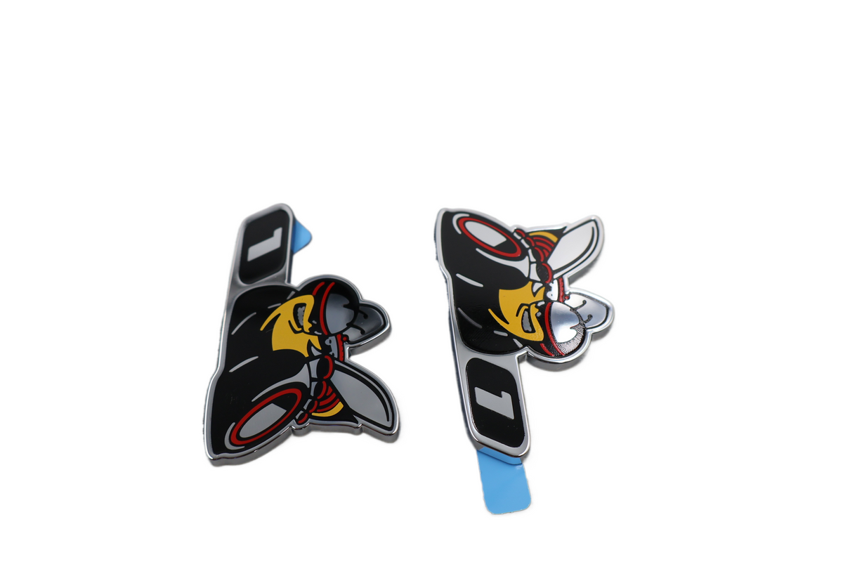 68249683AB NEW OEM DODGE CHALLENGER CHARGER SCAT PACK LEVEL 1 EMBLEMS PAIR SET