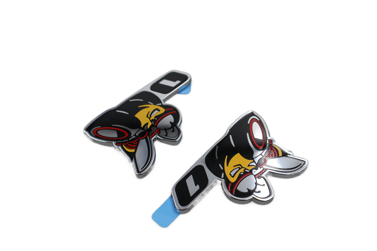 68249683AB NEW OEM DODGE CHALLENGER CHARGER SCAT PACK LEVEL 1 EMBLEMS PAIR SET