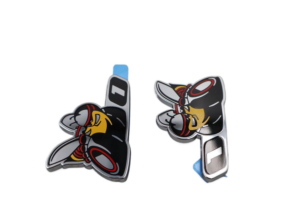 68249683AB NEW OEM DODGE CHALLENGER CHARGER SCAT PACK LEVEL 1 EMBLEMS PAIR SET