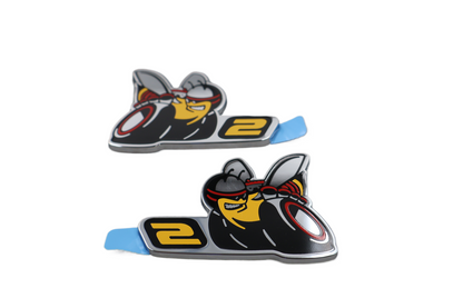 68249684AB NEW OEM DODGE CHALLENGER CHARGER SCAT PACK LEVEL 2 EMBLEMS PAIR SET